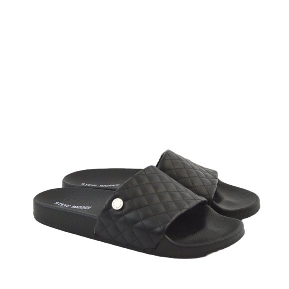 Steve Madden Leather Slide Sandal #214-65 - Picture 1 of 5